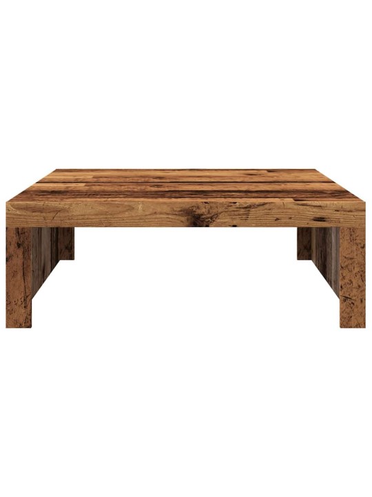 Konferenční stolek old wood 100 x 100 x 35 cm kompozitní dřevo