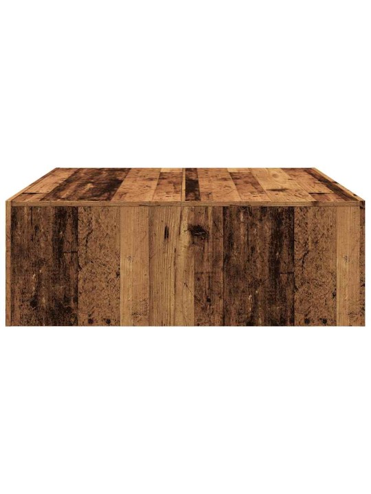 Konferenční stolek old wood 100 x 100 x 35 cm kompozitní dřevo