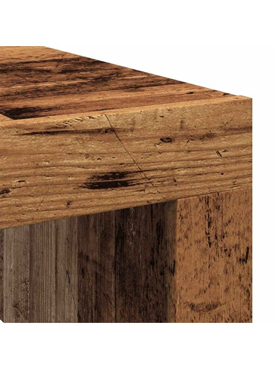 Konferenční stolek old wood 100 x 100 x 35 cm kompozitní dřevo