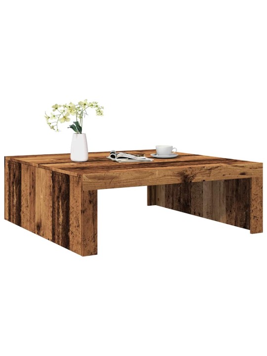 Konferenční stolek old wood 100 x 100 x 35 cm kompozitní dřevo