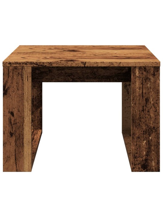Odkládací stolek old wood 50 x 50 x 35 cm kompozitní dřevo