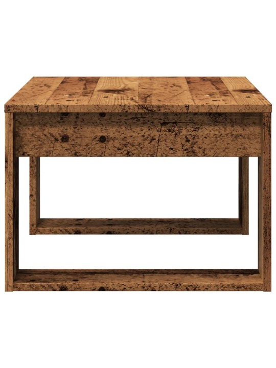 Odkládací stolek old wood 50 x 50 x 35 cm kompozitní dřevo