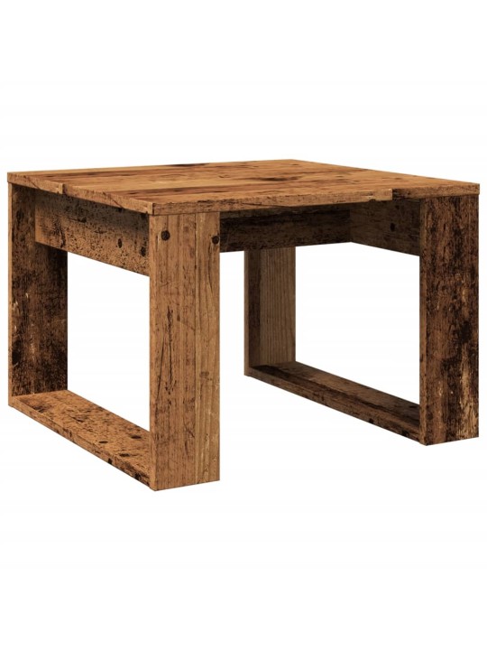 Odkládací stolek old wood 50 x 50 x 35 cm kompozitní dřevo