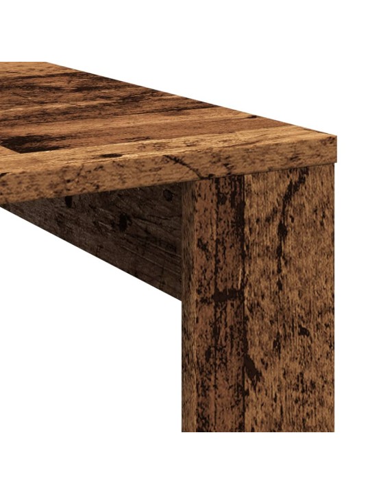 Konferenční stolek old wood 100 x 100 x 35 cm kompozitní dřevo