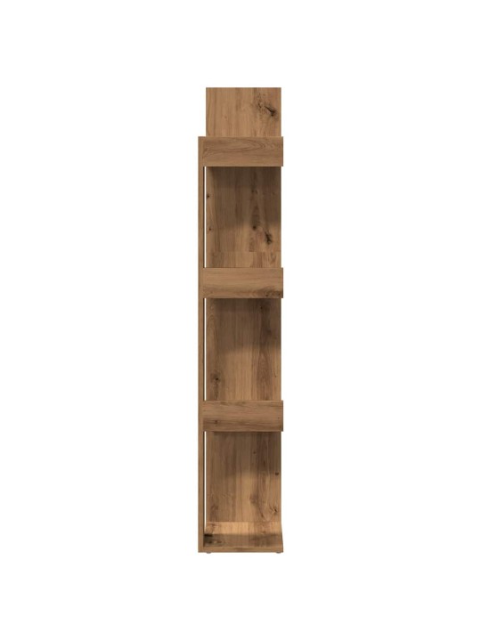 Knihovna dub artisan 86 x 25,5 x 140 cm kompozitní dřevo
