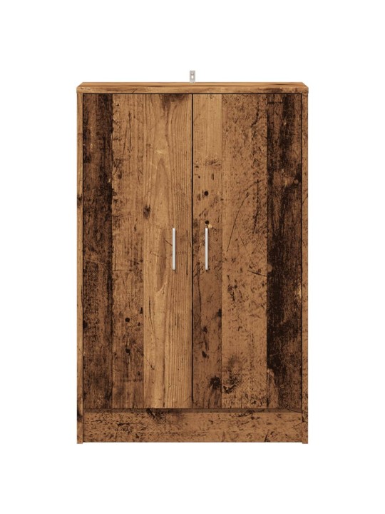 Botník old wood 60 x 35 x 92 cm kompozitní dřevo