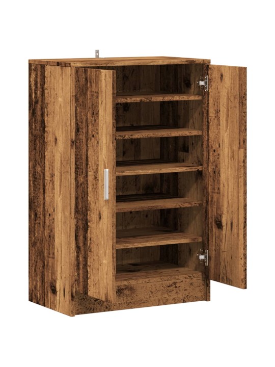 Botník old wood 60 x 35 x 92 cm kompozitní dřevo