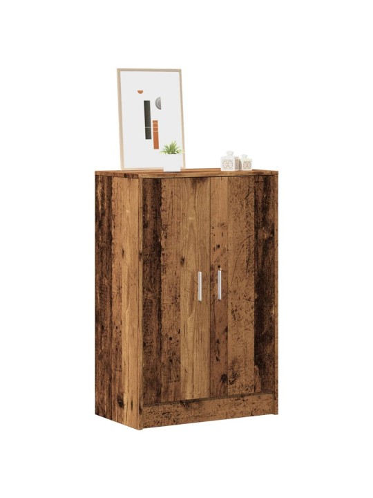 Botník old wood 60 x 35 x 92 cm kompozitní dřevo
