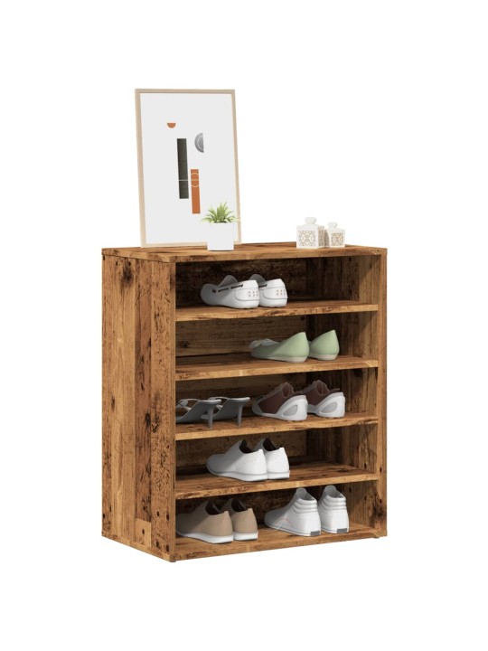 Botník old wood 60 x 35 x 70 cm kompozitní dřevo