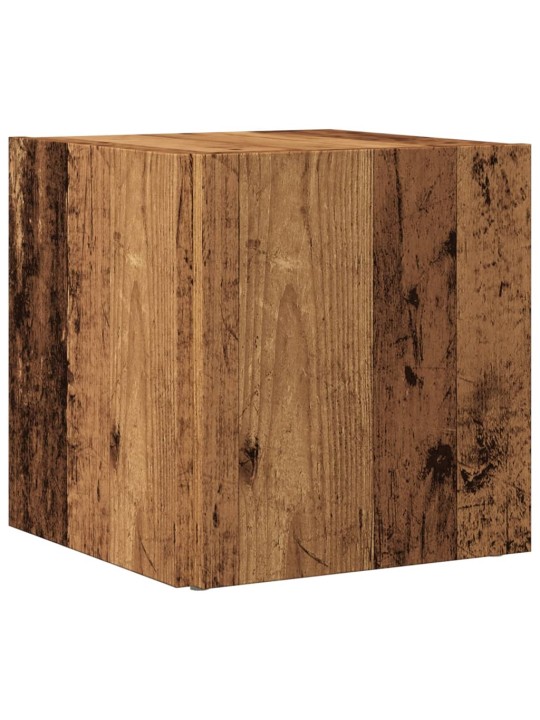 Odkládací stolek old wood 33 x 33 x 34 cm kompozitní dřevo