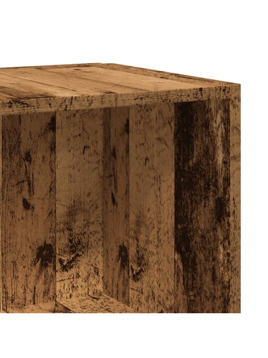 Odkládací stolek old wood 33 x 33 x 34 cm kompozitní dřevo