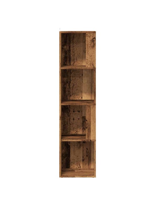 Rohová skříňka old wood 33 x 33 x 132 cm kompozitní dřevo