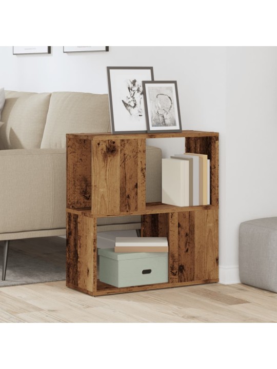 Knihovna old wood 60 x 24 x 63 cm kompozitní dřevo