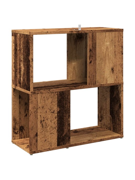 Knihovna old wood 60 x 24 x 63 cm kompozitní dřevo