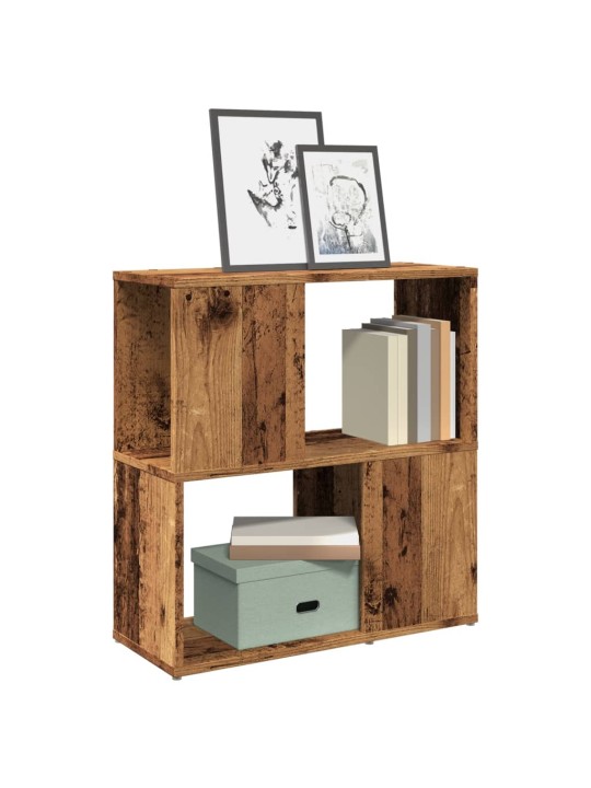 Knihovna old wood 60 x 24 x 63 cm kompozitní dřevo