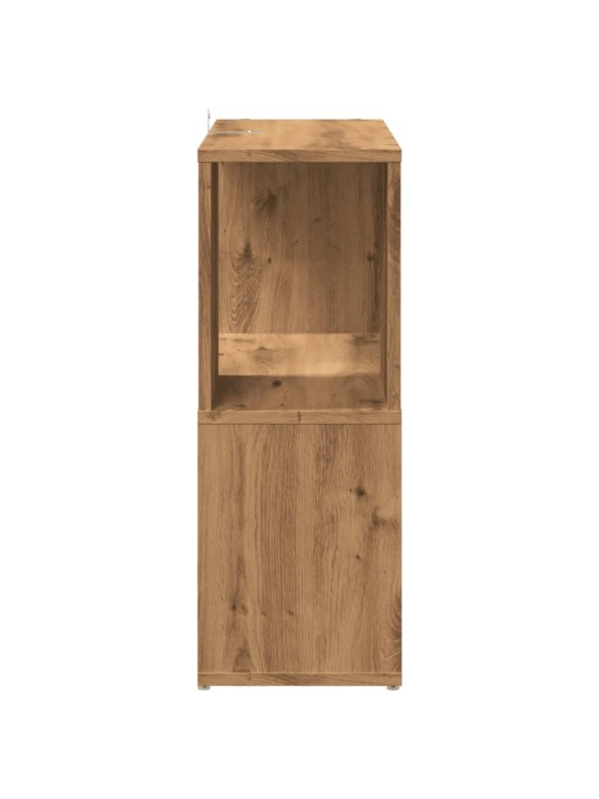 Knihovna dub artisan 60 x 24 x 63 cm kompozitní dřevo