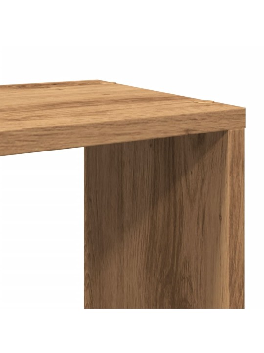 Knihovna dub artisan 60 x 24 x 63 cm kompozitní dřevo