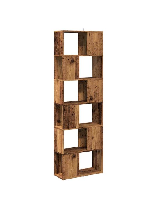 Knihovna / dělicí stěna old wood 60 x 24 x 186 cm