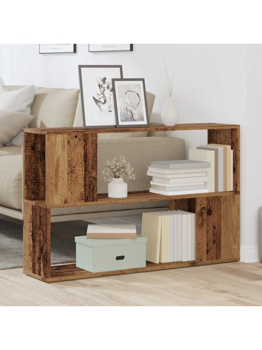 Knihovna old wood 100 x 24 x 63 cm kompozitní dřevo