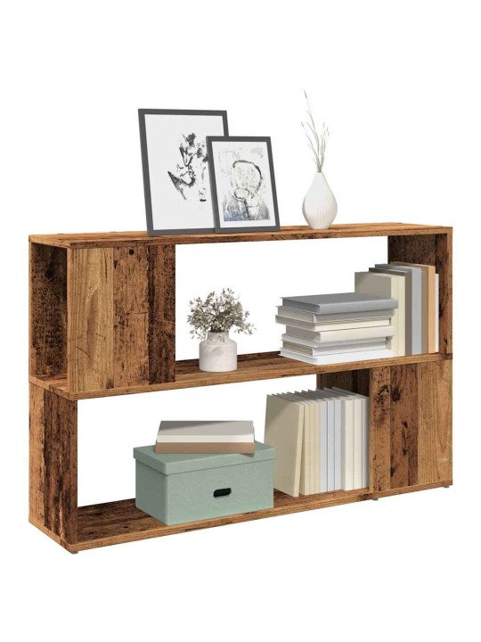 Knihovna old wood 100 x 24 x 63 cm kompozitní dřevo