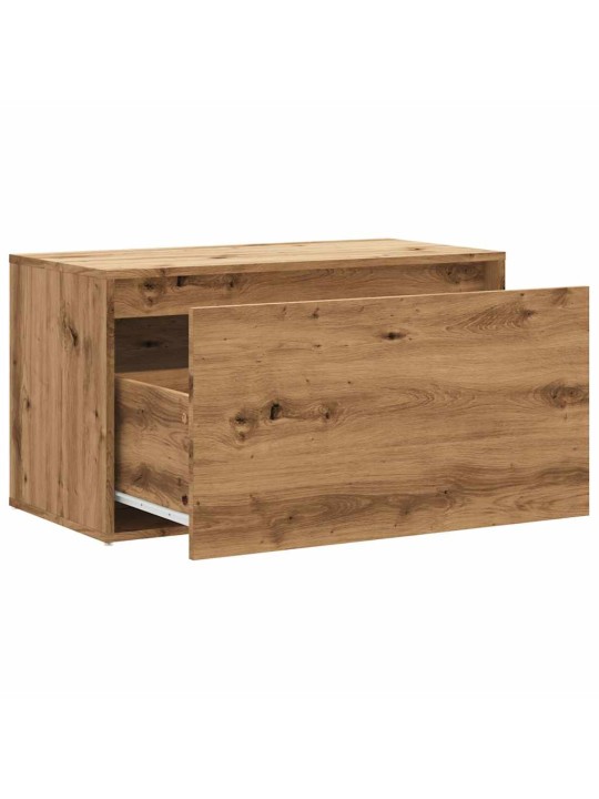 Lavice do předsíně 80 x 40 x 45 cm dub artisan dřevotříska