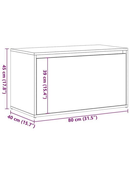 Lavice do předsíně 80 x 40 x 45 cm dub artisan dřevotříska