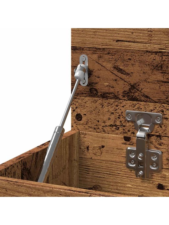 Lavice s botníkem old wood 80 x 30 x 45 cm kompozitní dřevo