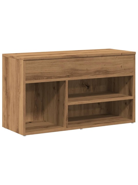 Lavice s botníkem dub artisan 80 x 30 x 45 cm kompozitní dřevo