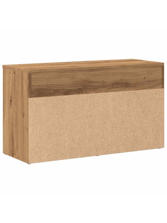 Lavice s botníkem dub artisan 80 x 30 x 45 cm kompozitní dřevo