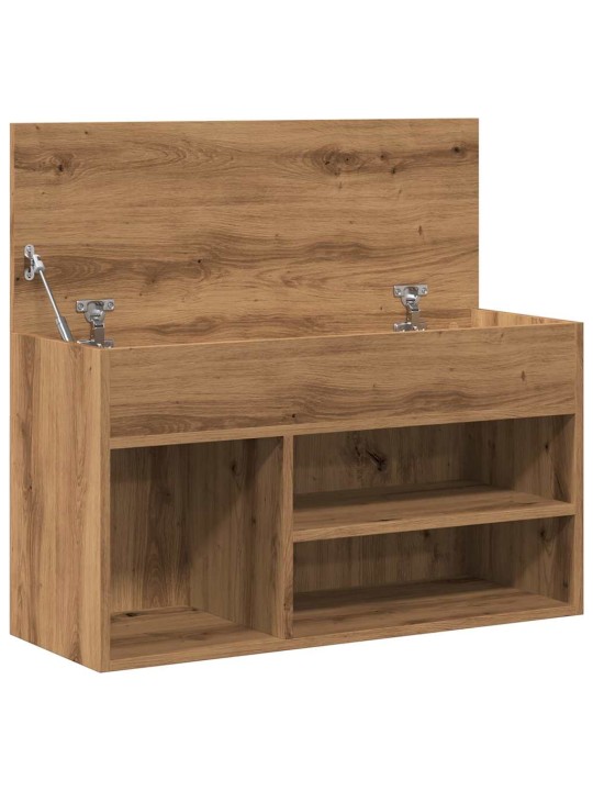 Lavice s botníkem dub artisan 80 x 30 x 45 cm kompozitní dřevo