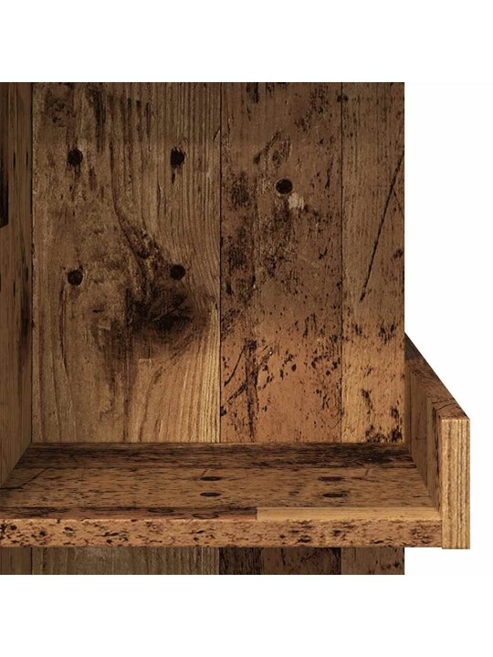 Barový stůl s úložným regálem old wood 100 x 48 x 101,5 cm