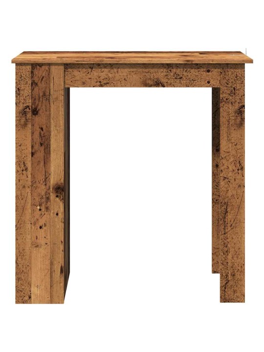 Barový stůl s regálem old wood 102x50x103,5 cm kompozitní dřevo