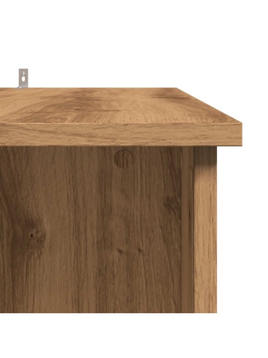 Barový stůl s regálem dub artisan 102 x 50 x 103,5 cm kompozit