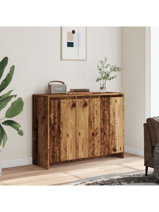 Příborník old wood 102 x 33 x 75 cm kompozitní dřevo
