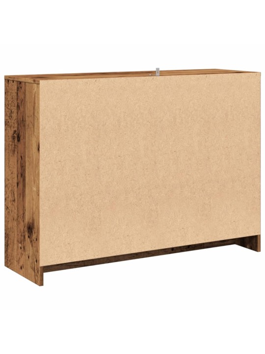 Příborník old wood 102 x 33 x 75 cm kompozitní dřevo