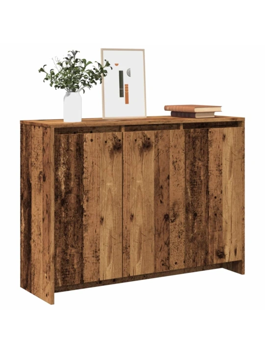 Příborník old wood 102 x 33 x 75 cm kompozitní dřevo
