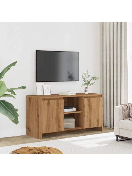 Tv skříňka dub artisan 102 x 37,5 x 52,5 cm kompozitní dřevo
