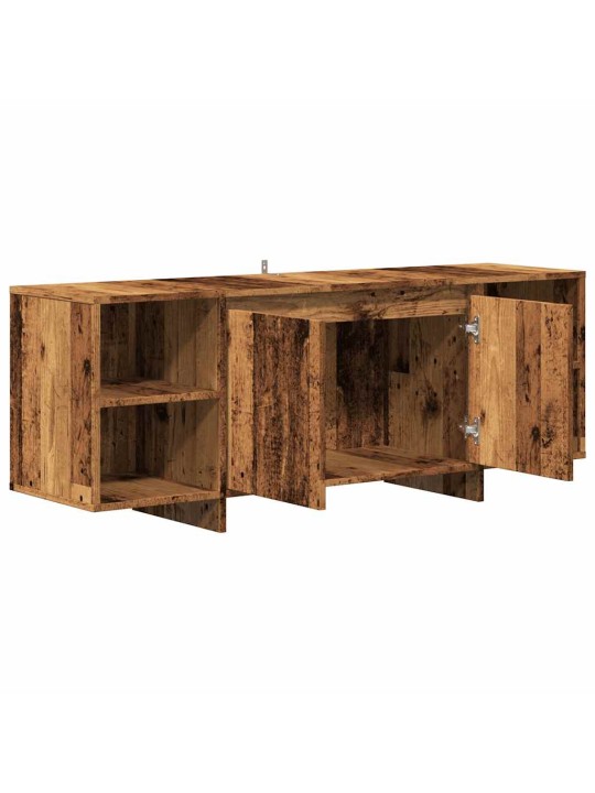 Tv skříňka old wood 130 x 35 x 50 cm kompozitní dřevo