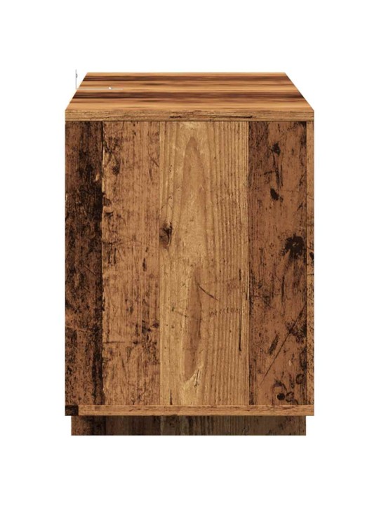 Tv skříňka old wood 130 x 35 x 50 cm kompozitní dřevo
