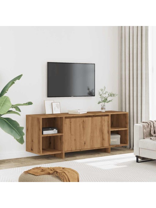 Tv skříňka dub artisan 130 x 35 x 50 cm kompozitní dřevo