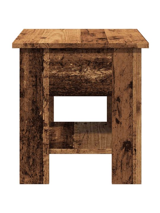 Konferenční stolek old wood 40 x 40 x 42 cm kompozitní dřevo