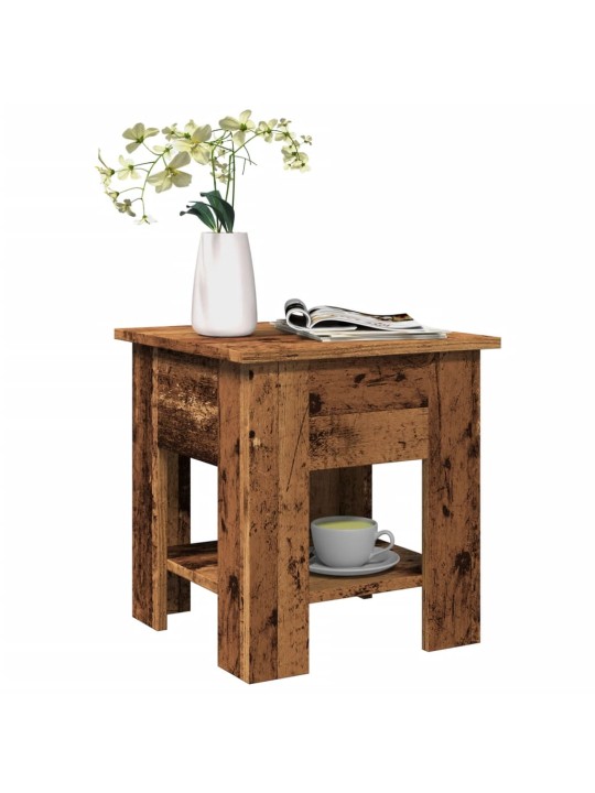 Konferenční stolek old wood 40 x 40 x 42 cm kompozitní dřevo