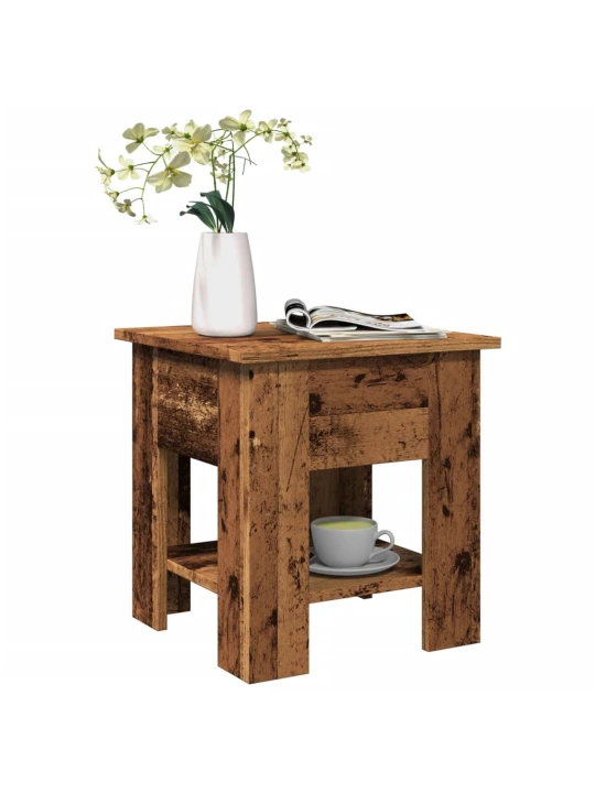 Konferenční stolek old wood 40 x 40 x 42 cm kompozitní dřevo
