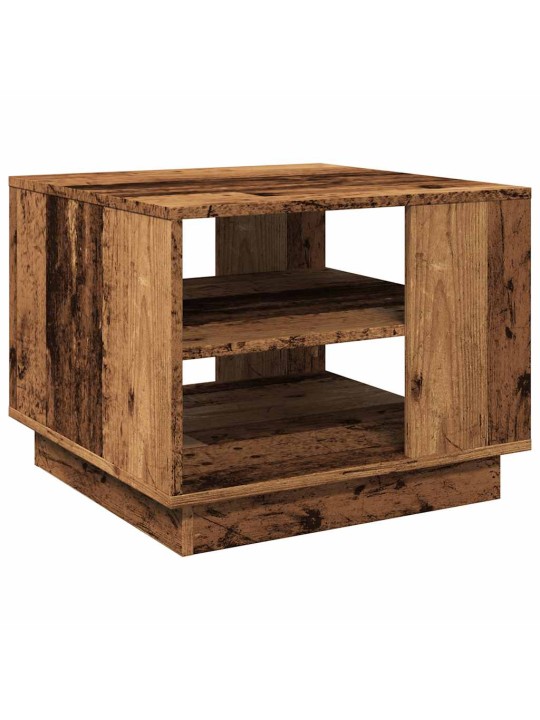 Konferenční stolek old wood 55 x 55 x 42 cm kompozitní dřevo