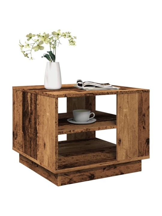Konferenční stolek old wood 55 x 55 x 42 cm kompozitní dřevo