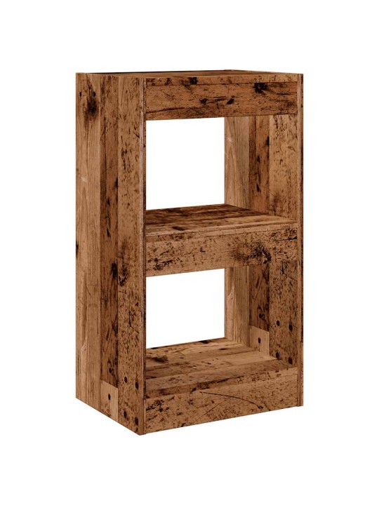Knihovna / dělicí stěna old wood 40x30x72 cm