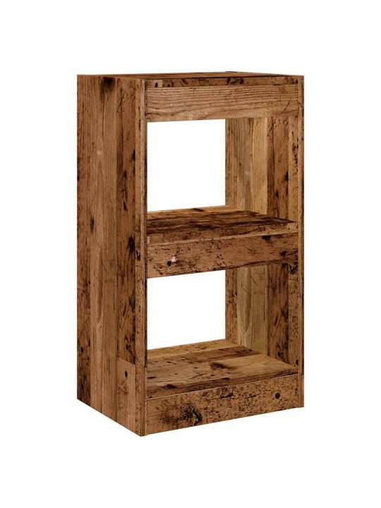 Knihovna / dělicí stěna old wood 40x30x72 cm
