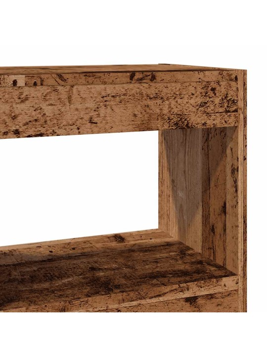 Knihovna / dělicí stěna old wood 40x30x72 cm