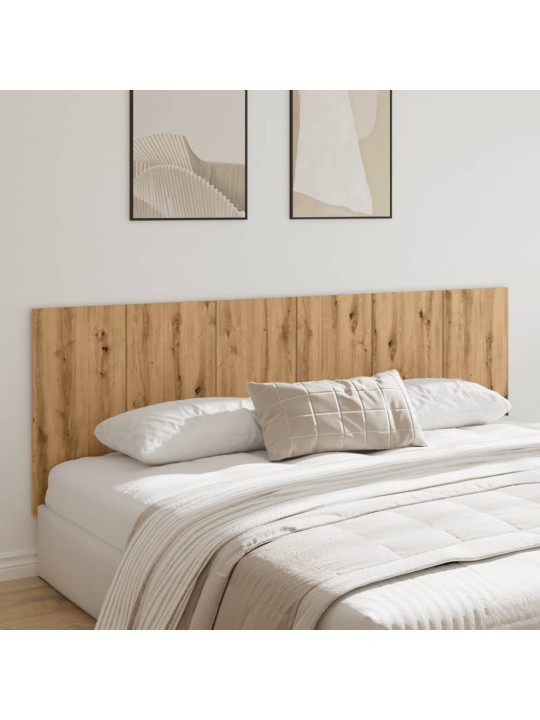 Nástěnné čelo postele dub artisan 240x1,5x80cm kompozitní dřevo