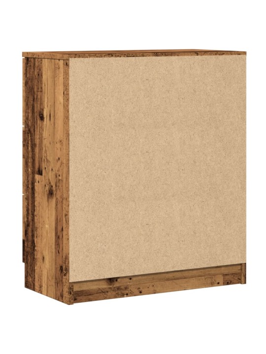 Příborník old wood 60 x 30 x 70 cm kompozitní dřevo